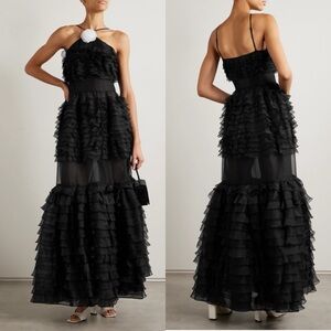 Staud Florian black maxi dress Size 0 NEW! New with tags!